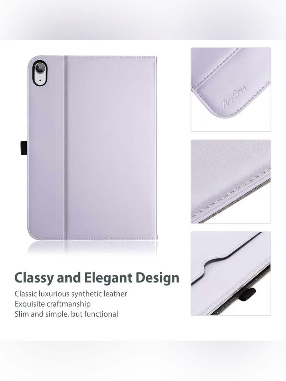 ProCase for iPad 10th Generation Case 10.9 Inch 2022, Light Purple - Picture 15 of 15
